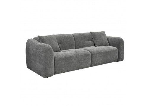 ΚΑΝΑΠΕΣ 3-ΘΕΣΙΟΣ JUNOA HM3333.01 ΓΚΡΙ ΥΦΑΣΜΑ 228x89x74Υεκ