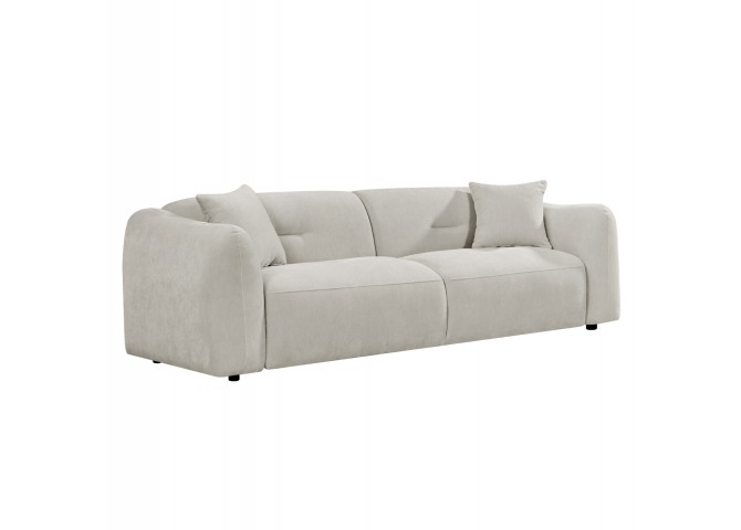 ΚΑΝΑΠΕΣ 3-ΘΕΣΙΟΣ JUNOA HM3333.02 ΕΚΡΟΥ ΥΦΑΣΜΑ 228x89x74Υεκ