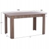 ΣΕΤ ΤΡΑΠΕΖΑΡΙΑΣ ΕΣ.ΧΩΡΟΥ 5ΤΜΧ KELVIN HM10886.05 ΜΕΛΑΜΙΝΗ SONAMA OAK-ΜΑΥΡΟ ΒΕΛΟΥΔΟ