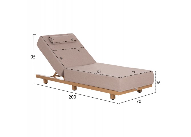 ΕΠΑΓΓΕΛΜ. ΞΑΠΛΩΣΤΡΑ JESSIE HM10714.05 HEAT TRANSFER ΑΛΟΥΜ.--ΜΠΕΖ ΜΑΞΙΛΑΡΙ 200x71x79Υεκ