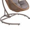 ΚΡΕΜΑΣΤΗ ΦΩΛΙΑ RULER HM6083.02 ΚΑΠΟΥΤΣΙΝΟ ΜΕΤΑΛ.- P.E.RATTAN-ΜΑΞΙΛΑΡΙ 120x110x190Υ