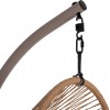 ΚΡΕΜΑΣΤΗ ΦΩΛΙΑ RULER HM6083.02 ΚΑΠΟΥΤΣΙΝΟ ΜΕΤΑΛ.- P.E.RATTAN-ΜΑΞΙΛΑΡΙ 120x110x190Υ