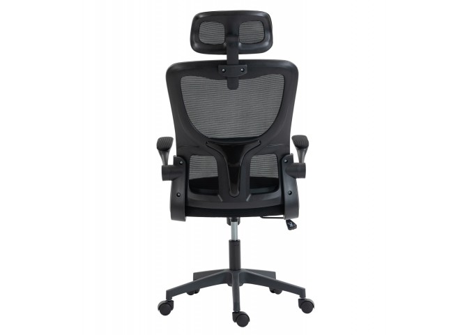 ΚΑΡΕΚΛΑ ΓΡΑΦΕΙΟΥ KESI HM1222.01 ΜΑΥΡO MESH & PP 52x50x122Υεκ.