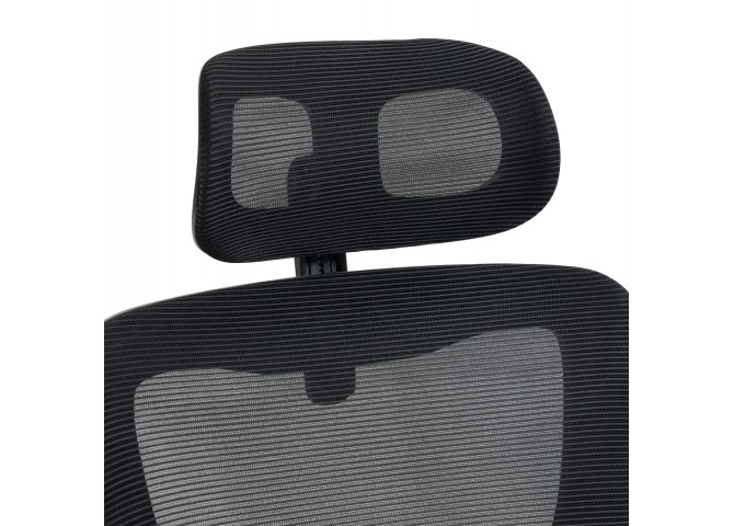 ΚΑΡΕΚΛΑ ΓΡΑΦΕΙΟΥ KESI HM1222.01 ΜΑΥΡO MESH & PP 52x50x122Υεκ.