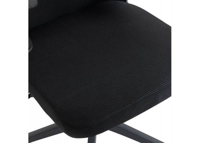 ΚΑΡΕΚΛΑ ΓΡΑΦΕΙΟΥ KESI HM1222.01 ΜΑΥΡO MESH & PP 52x50x122Υεκ.