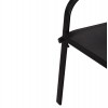 ΣΕΤ ΤΡΑΠΕΖΑΡΙΑΣ 5ΤΜΧ ADAM HM10896.03 ΤΡΑΠΕΖΙ 120x70εκ & 4 ΠΟΛΥΘΡΟΝΕΣ--ΜΑΥΡΟ