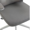 ΚΑΡΕΚΛΑ ΓΡΑΦΕΙΟΥ KESI HM1222.02 ΑΝΟΙΧΤΟ ΓΚΡΙ MESH--ΛΕΥΚΟ PP 52x50x122Υεκ.