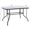 ΣΕΤ ΤΡΑΠΕΖΑΡΙΑΣ 5ΤΜΧ ADAM HM10897.02 ΤΡΑΠΕΖΙ 110x60εκ & 4 ΠΟΛΥΘΡΟΝΕΣ--ΚΑΦΕ