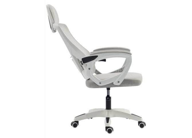 ΚΑΡΕΚΛΑ ΓΡΑΦΕΙΟΥ SALAS HM1223.02 P.P. ΛΕΥΚΟ-ΓΚΡΙ MESH ΥΦΑΣΜΑ 60x60x118-128Υεκ