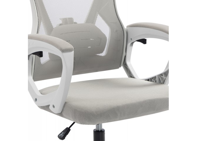 ΚΑΡΕΚΛΑ ΓΡΑΦΕΙΟΥ SALAS HM1223.02 P.P. ΛΕΥΚΟ-ΓΚΡΙ MESH ΥΦΑΣΜΑ 60x60x118-128Υεκ