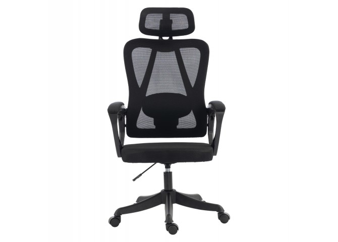 ΚΑΡΕΚΛΑ ΓΡΑΦΕΙΟΥ FRANTIC HM1224.01 ΜΑΥΡO MESH & ΠΟΛΥΠΡΟΠΥΛΕΝΙΟ 60x60x134Υεκ