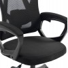 ΚΑΡΕΚΛΑ ΓΡΑΦΕΙΟΥ FRANTIC HM1224.01 ΜΑΥΡO MESH & ΠΟΛΥΠΡΟΠΥΛΕΝΙΟ 60x60x134Υεκ