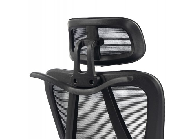 ΚΑΡΕΚΛΑ ΓΡΑΦΕΙΟΥ FRANTIC HM1224.01 ΜΑΥΡO MESH & ΠΟΛΥΠΡΟΠΥΛΕΝΙΟ 60x60x134Υεκ