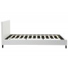 Κρεβάτι Nevil pakoworld 150x200 PU χρώμα λευκό ματ