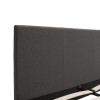 Κρεβάτι Nevil pakoworld 150x200 με ύφασμα χρώμα ανθρακί