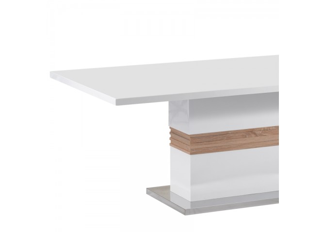 Τραπέζι Zoekrin Inart λευκό mdf 200x100x76εκ