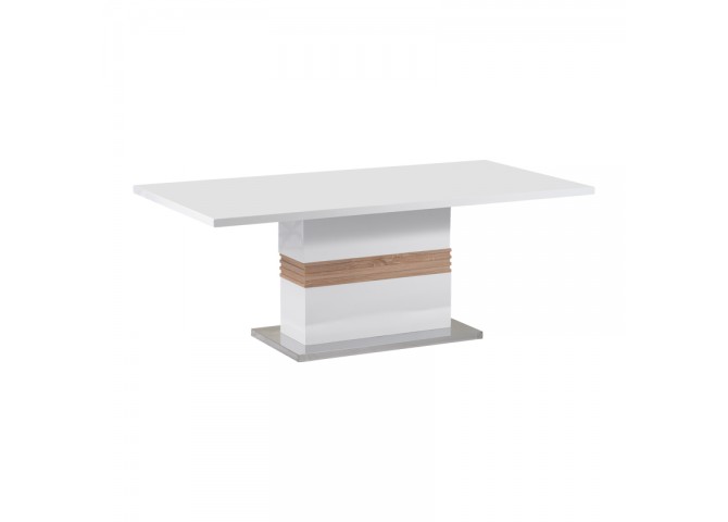 Τραπέζι Zoekrin Inart λευκό mdf 200x100x76εκ