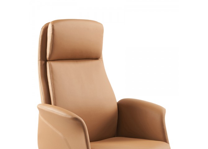 Καρέκλα γραφείου διευθυντή Derjio pakoworld καφέ pu 68x66x115εκ