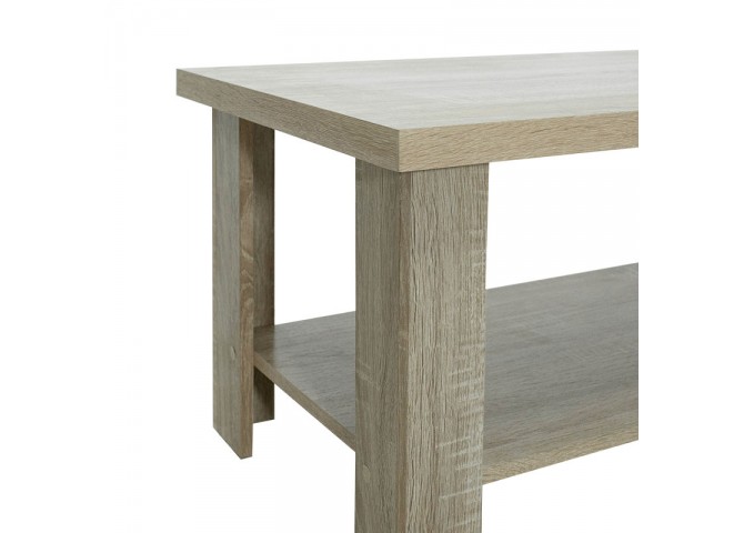 Τραπέζι σαλονιού RIANO pakoworld χρώμα sonoma 89,5x49,5x42,5εκ