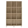 Βιβλιοθήκη FIRENZE pakoworld χρώμα sonoma 107x28,6x178εκ