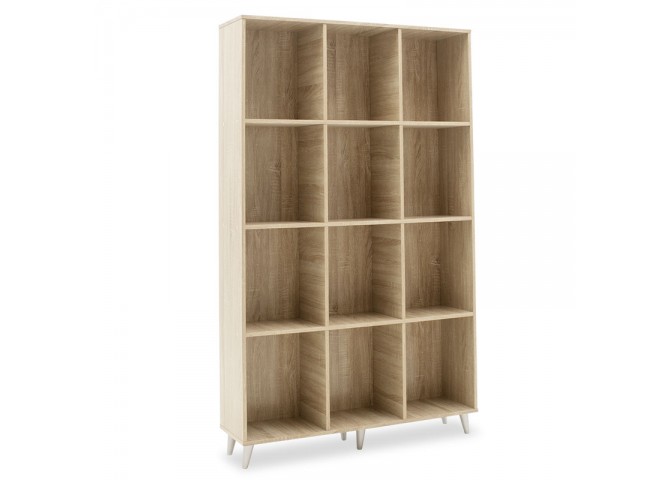 Βιβλιοθήκη FIRENZE pakoworld χρώμα sonoma 107x28,6x178εκ