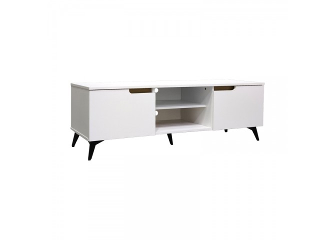 Έπιπλο τηλεόρασης Kemvio pakoworld  sonoma-λευκό 120x38x44εκ