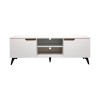 Έπιπλο τηλεόρασης Kemvio pakoworld  sonoma-λευκό 120x38x44εκ