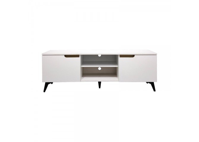 Έπιπλο τηλεόρασης Kemvio pakoworld  sonoma-λευκό 120x38x44εκ