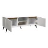 Έπιπλο τηλεόρασης Kemvio pakoworld  sonoma-λευκό 150x38x44εκ