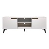 Έπιπλο τηλεόρασης Kemvio pakoworld  sonoma-λευκό 150x38x44εκ