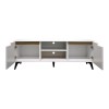 Έπιπλο τηλεόρασης Kemvio pakoworld  sonoma-λευκό 150x38x44εκ