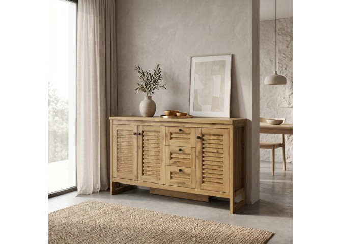 Μπουφές Beles pakoworld sonoma 160x40x93.5εκ