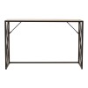 Κονσόλα Ivy pakoworld χρώμα καρυδί-μαύρο 120x35x75εκ