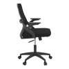 Καρέκλα γραφείου Reji pakoworld mesh ύφασμα μαύρο 58x60x89-99εκ