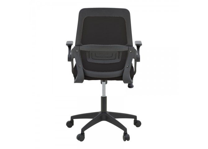 Καρέκλα γραφείου Reji pakoworld mesh ύφασμα μαύρο 58x60x89-99εκ