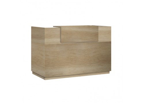 Γραφείο reception Lotus pakoworld σε χρώμα φυσικό 140x70x110εκ