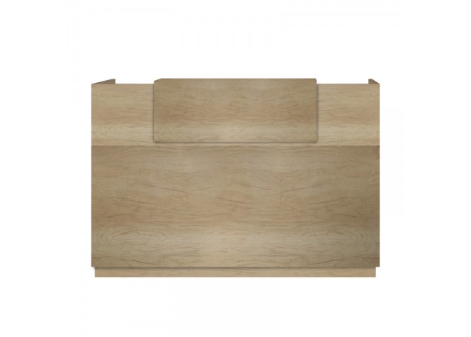 Γραφείο reception Lotus pakoworld σε χρώμα φυσικό 180x70x110εκ