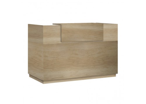 Γραφείο reception Lotus pakoworld σε χρώμα φυσικό 180x70x110εκ