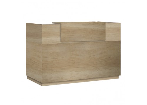 Γραφείο reception Lotus pakoworld σε χρώμα φυσικό 200x70x110εκ