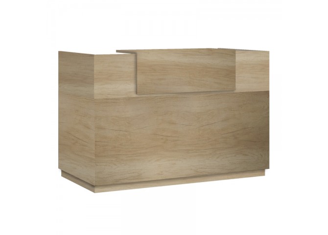 Γραφείο reception Lotus pakoworld σε χρώμα φυσικό 200x70x110εκ