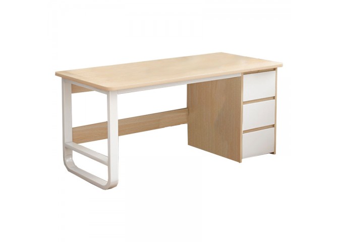 Γραφείο Salto pakoworld με συρταριέρα MDF φυσικό-λευκό 120x48x74εκ
