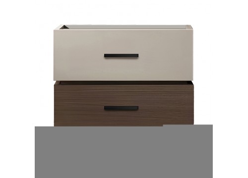 Κομοδίνο Sonlen pakoworld mdf σε καρυδί-μπεζ απόχρωση 60x40x44.5εκ