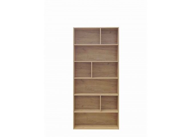 Βιβλιοθήκη Evergin pakoworld mdf σε oak απόχρωση 80x30x180εκ
