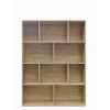 Βιβλιοθήκη Evergin pakoworld mdf σε oak απόχρωση 100x30x135εκ