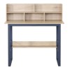 Γραφείο εργασίας Biuro pakoworld oak- μαύρο μέταλλο 120x60x103εκ