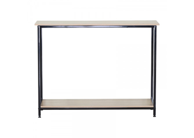 Κονσόλα Shima pakoworld 2τεμ. oak- μαύρο μέταλλο 106x35x81εκ