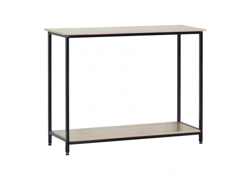 Κονσόλα Shima pakoworld 2τεμ. oak- μαύρο μέταλλο 106x35x81εκ