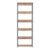 Βιβλιοθήκη Kaliano pakoworld oak-μαύρο μέταλλο 59.5x35x176.5εκ