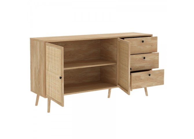 Μπουφές Oslo pakoworld sonoma 150x39x79εκ