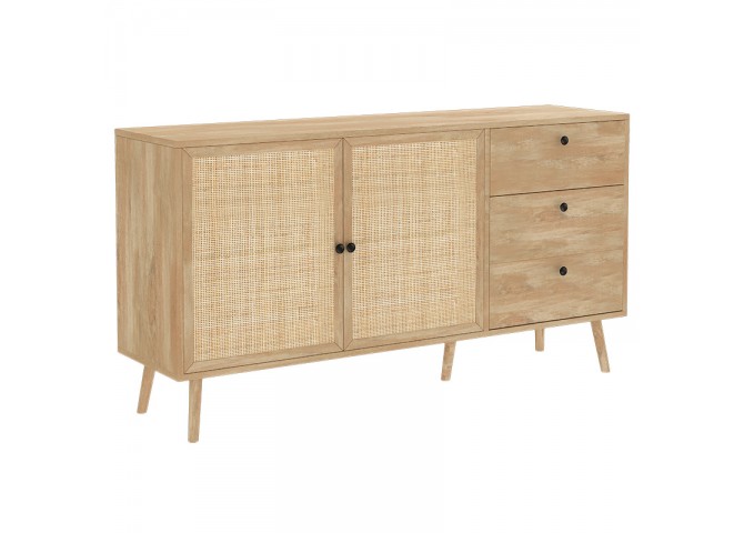 Μπουφές Oslo pakoworld sonoma 150x39x79εκ